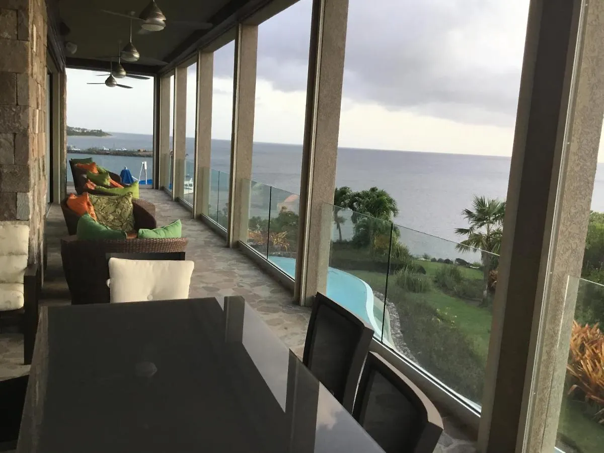 Beautiful 3 Story 8,000 Sq Ft Oceanside Mansion Villa Nevis