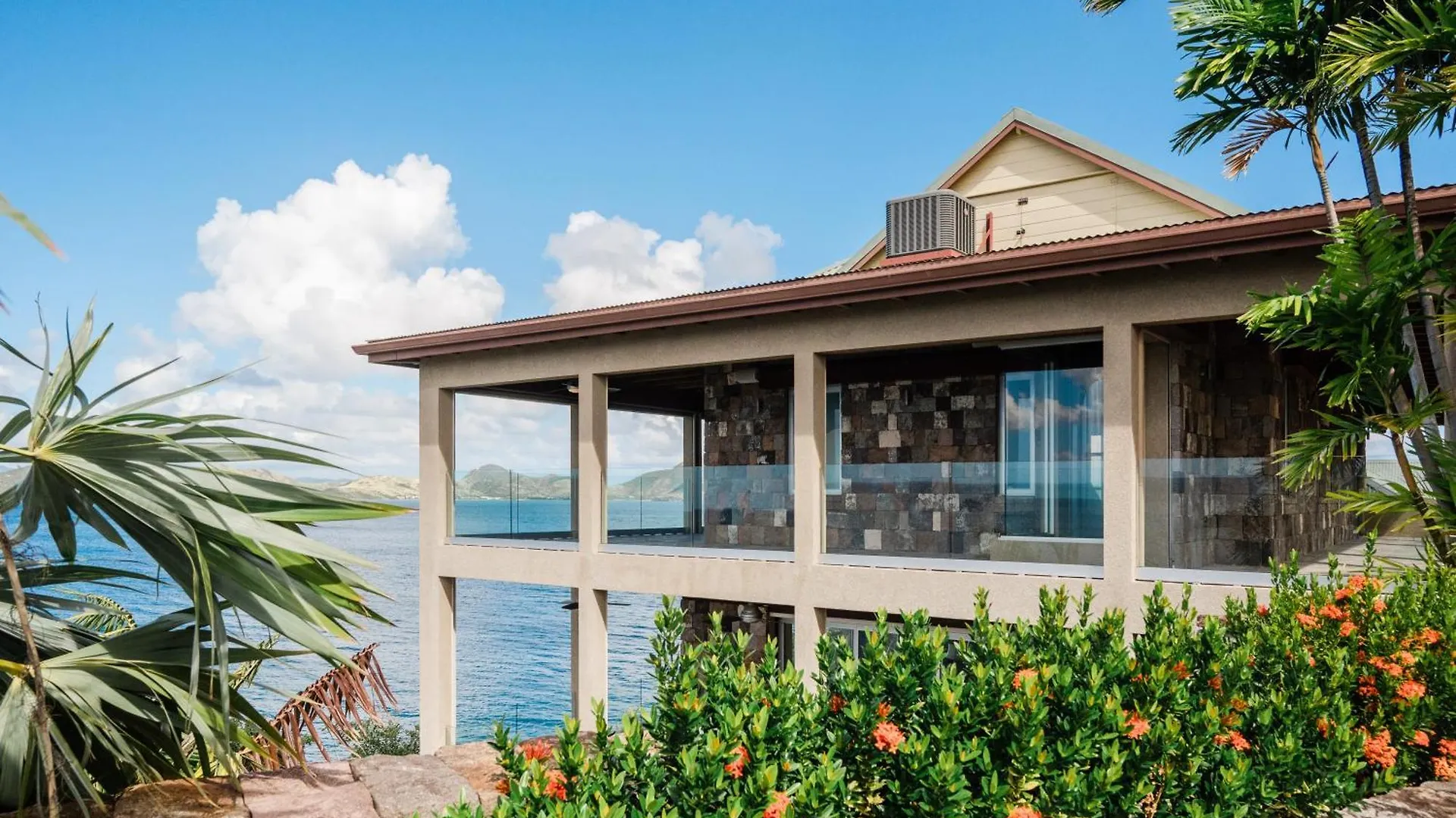 Beautiful 3 Story 8,000 Sq Ft Oceanside Mansion Villa Nevis Saint Kitts and Nevis