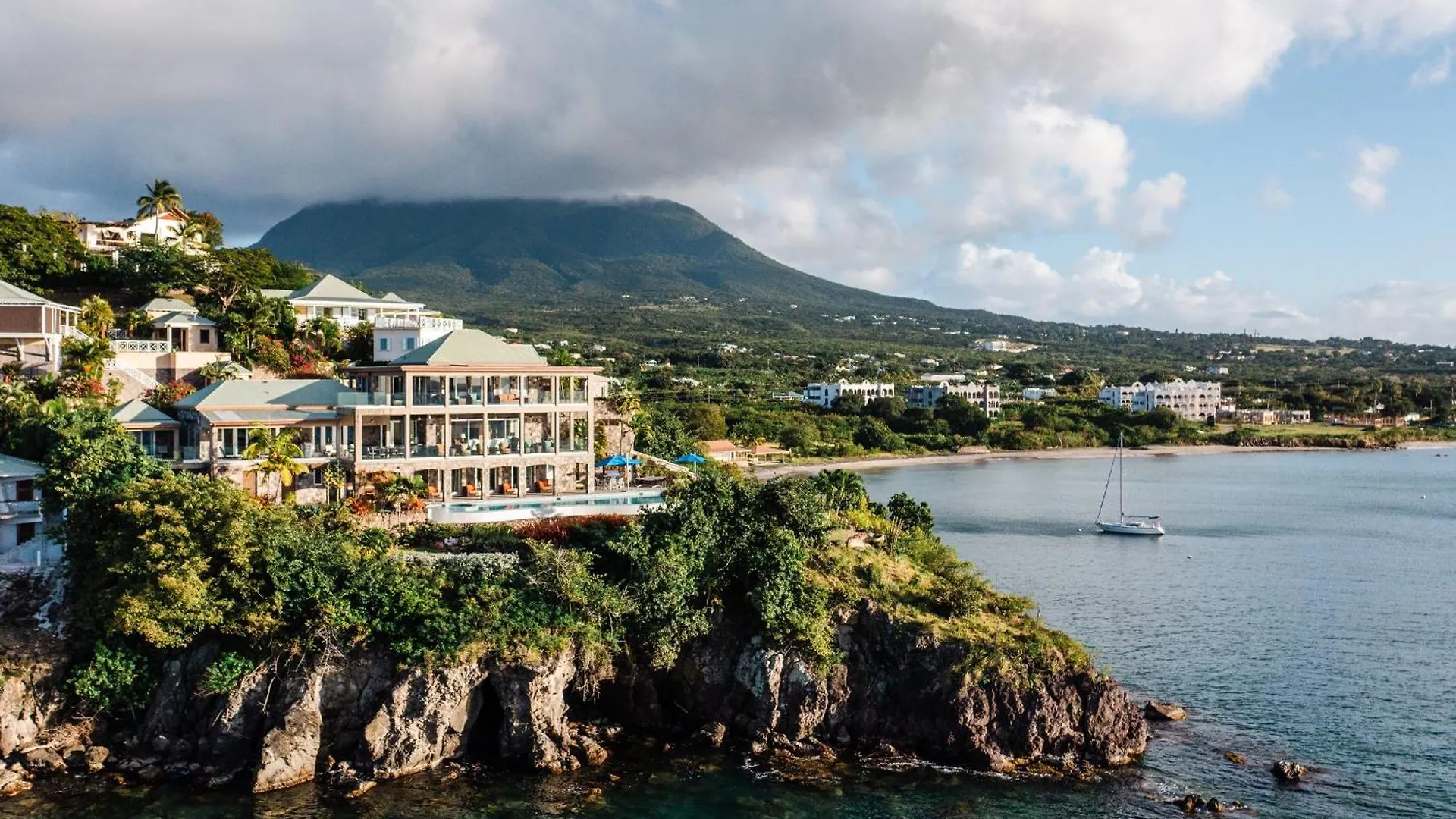 Beautiful 3 Story 8,000 Sq Ft Oceanside Mansion Villa Nevis Saint Kitts and Nevis